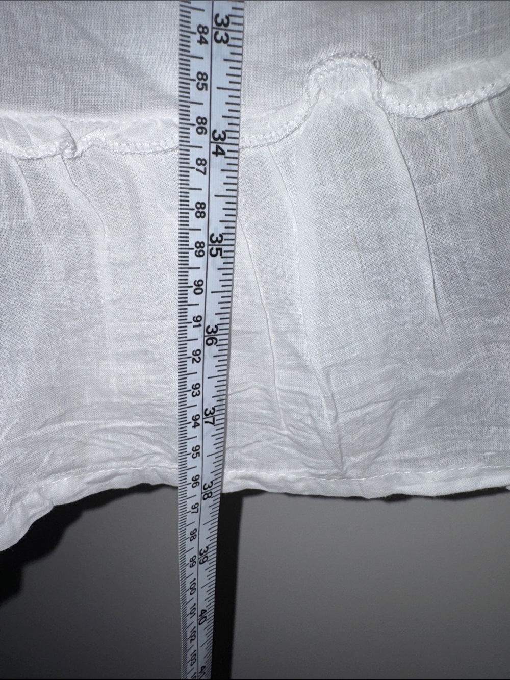 ๐ Gorgeous White Waves Embroidered Maxi Skirt w Drawstring Waist. L/XL NWT!๐ฅ๐ฅ - Picture 6 of 6